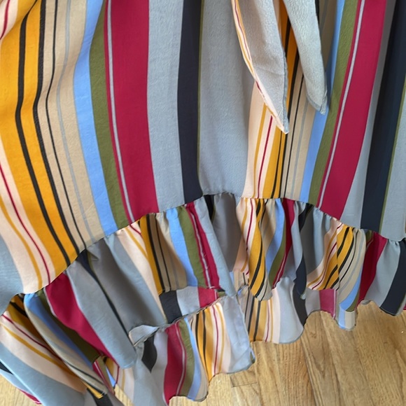 UMGEE Dress Asymmetrical
Multicolor boho Striped Hi Low maxi M - Picture 8 of 12